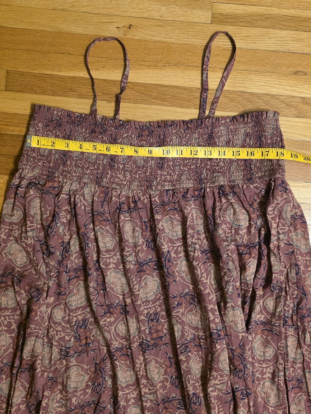 NATURAL LIFE New With Tags XL Convertible Mauve Floral Boho Maxi Skirt Dress - Picture 6 of 11